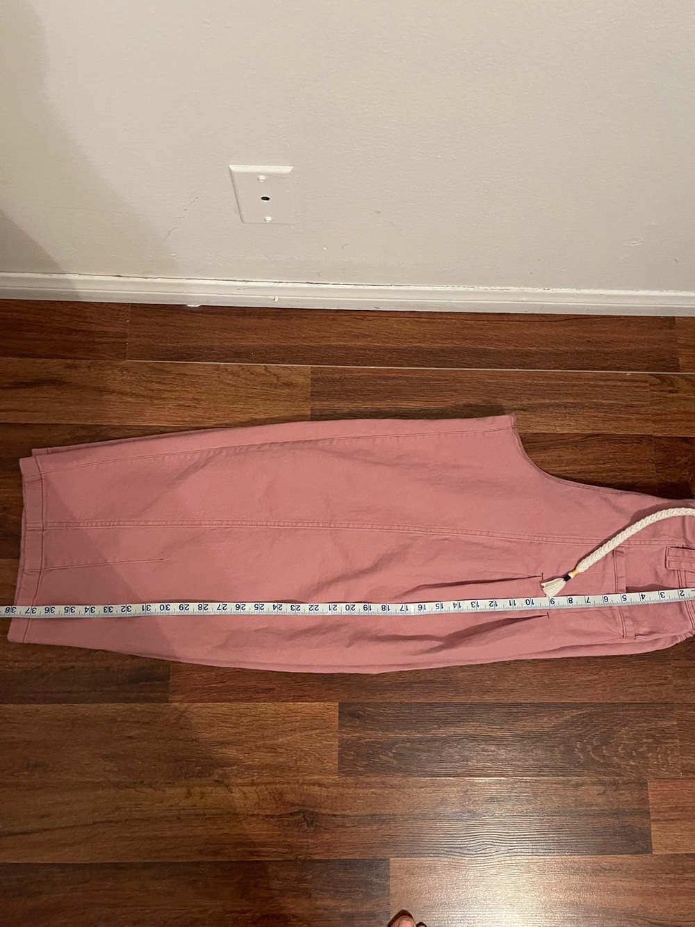 Pink Drawstring Wide-Leg Pants - Picture 14 of 16